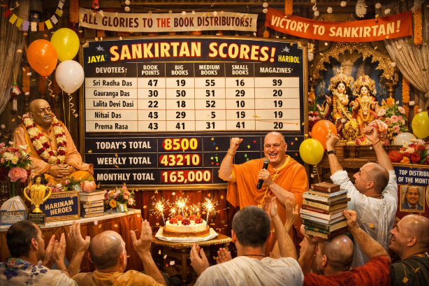 Sankirtan scoreboard showing the infrastructure japa lacks
